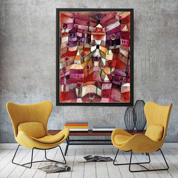 The Rose Garden by Paul Klee Canvas Print