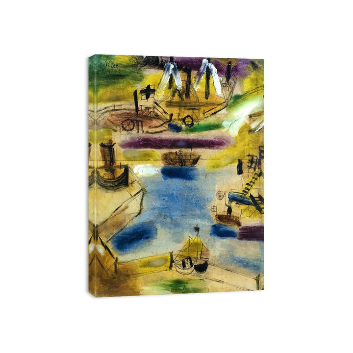 Small Harbour Scene Framed Print