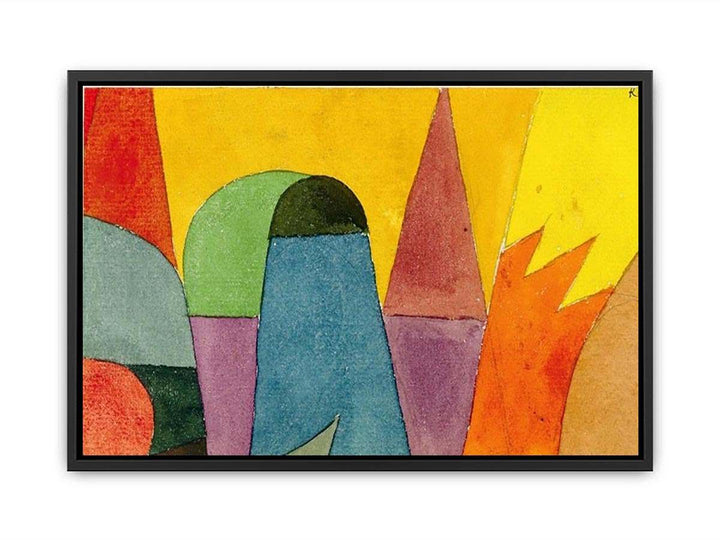 With the Mauve Triangle Poster