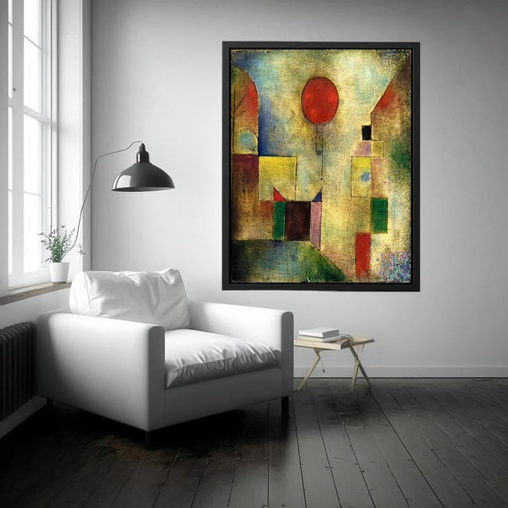 Red Balloon By Paul Klee Painting 