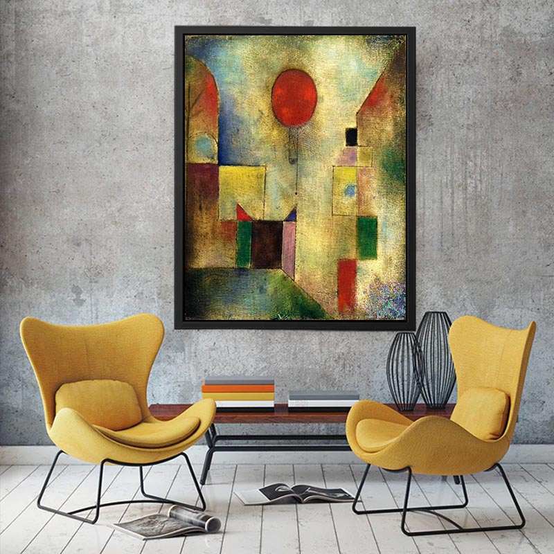 Red Balloon By Paul Klee Canvas Print