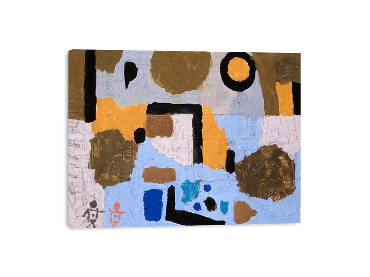 With The Two Lost Ones Painting By Paul Klee Framed Print