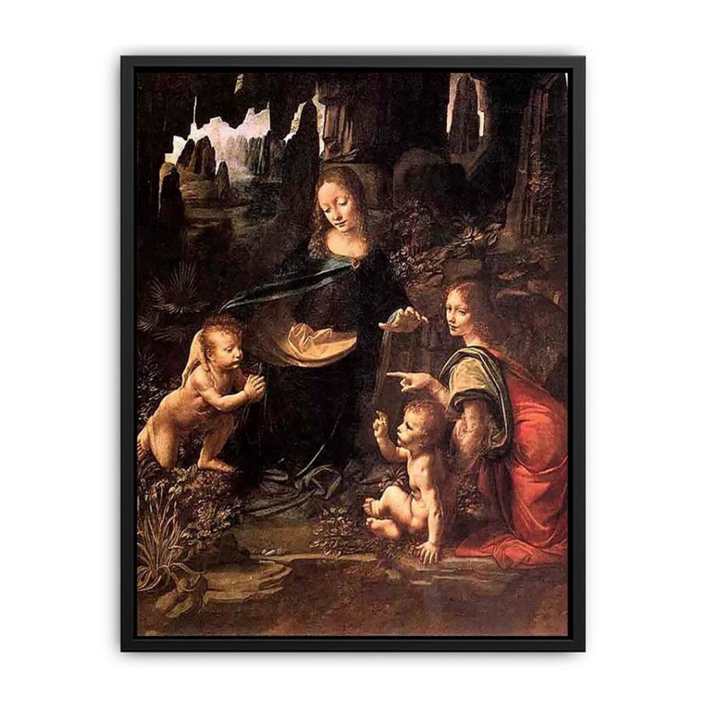 Virgin of the Rocks 1483-86 Canvas Print