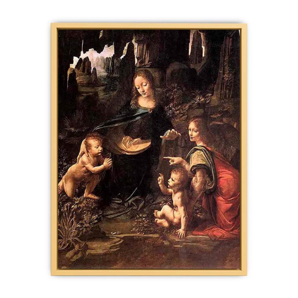 Virgin of the Rocks 1483-86 Streched canvas
