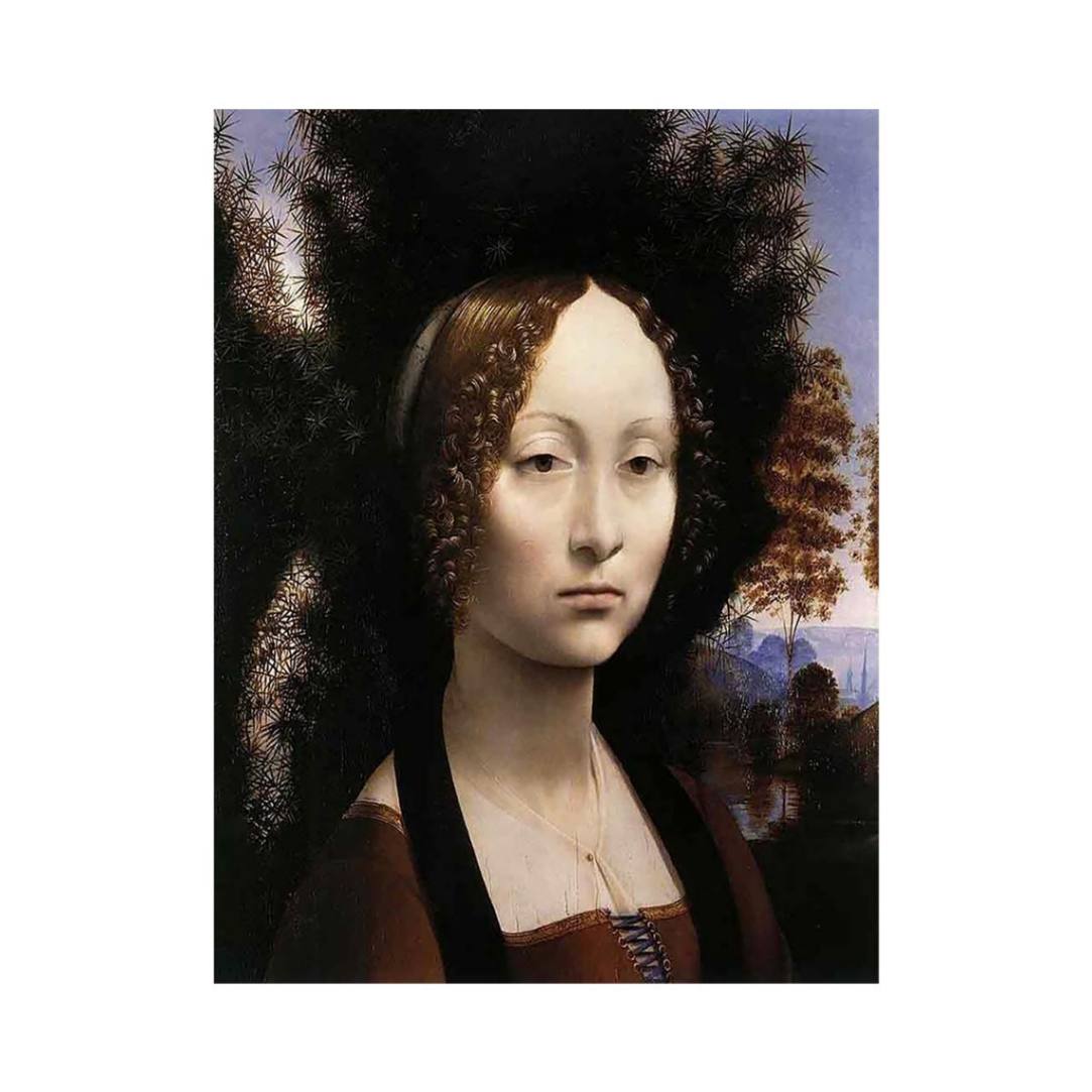 Portrait of Ginevra de Benci by Leonardo Da Vinci