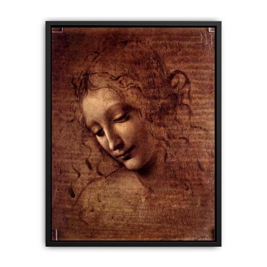 Female head (The Lady of the Dishevelled Hair) (or La Scapigliata) Canvas Print