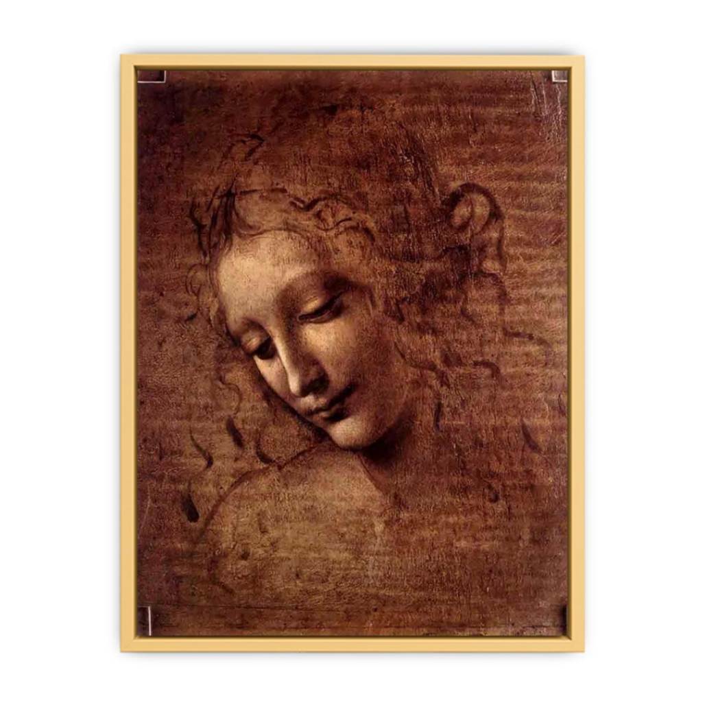 Female head (The Lady of the Dishevelled Hair) (or La Scapigliata) Streched canvas
