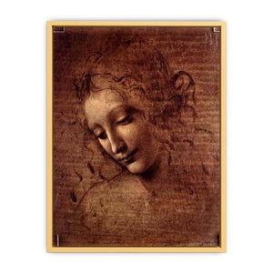 Female head (The Lady of the Dishevelled Hair) (or La Scapigliata) Streched canvas