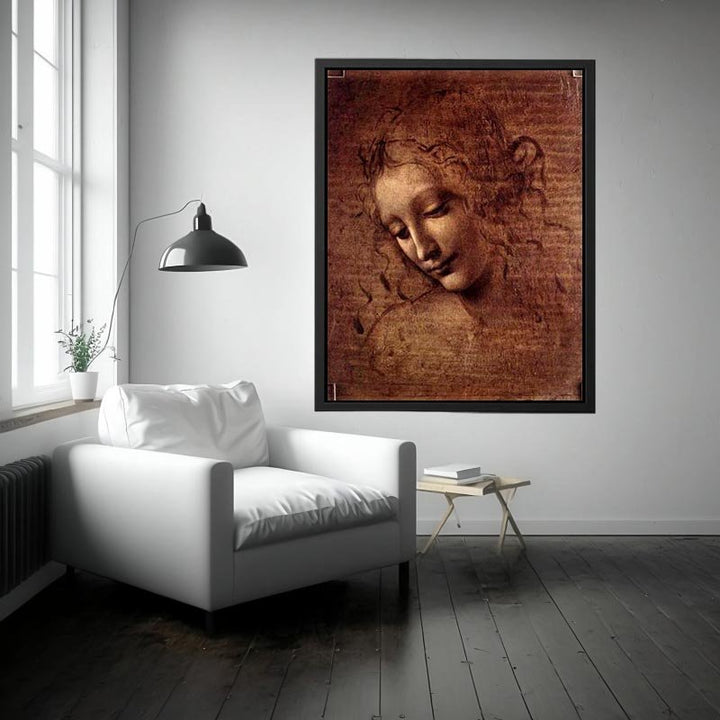 Female head (The Lady of the Dishevelled Hair) (or La Scapigliata) Painting