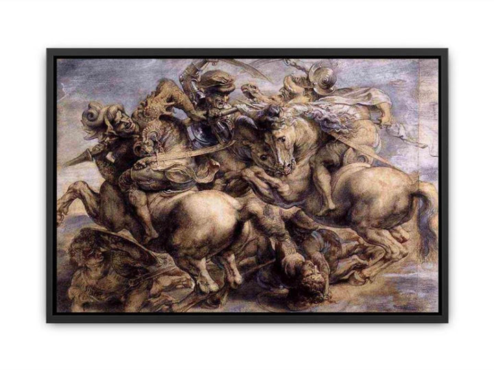 The Battle of Anghiari (detail) 1503-05 Canvas Print