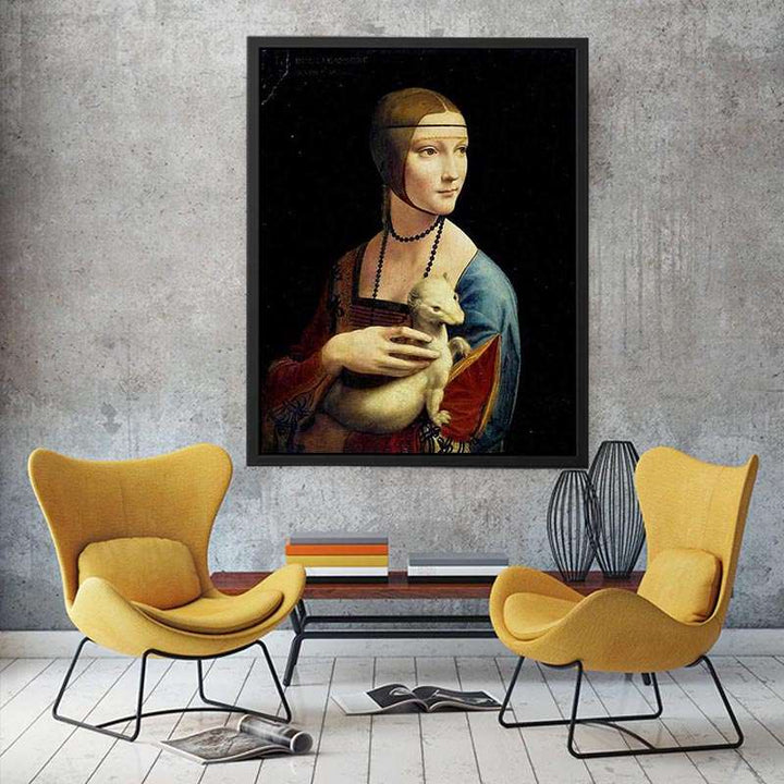 Portrait of Cecilia Gallerani (Lady with an Ermine) 1483-90  Painting