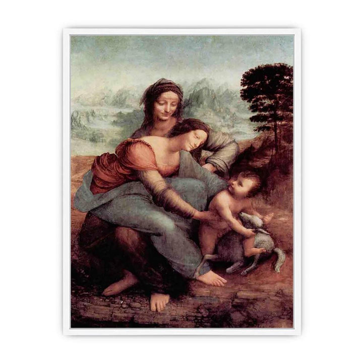 The Virgin and Child with St Anne c. 1510 Framed Print