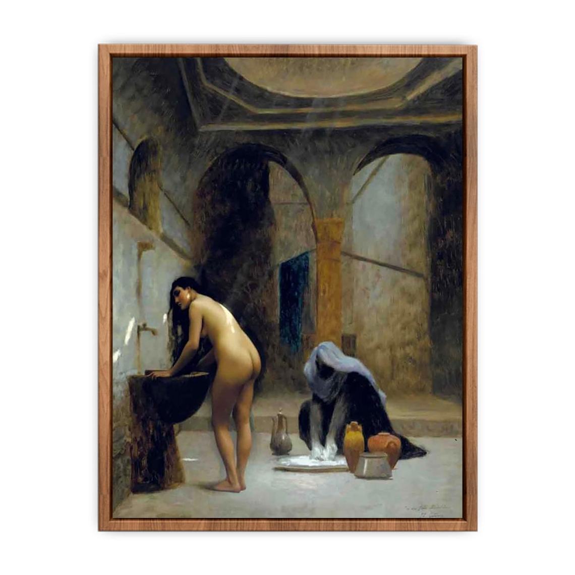 A Moorish Bath Turkish Woman Bathing  Poster