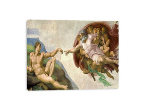 Creation of adam  by Michelangelo Buonarroti Painting 