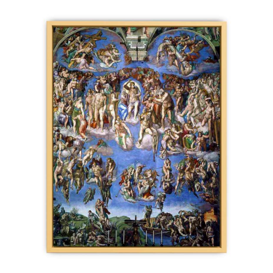 Last Judgment (1) 1537-41 Streched canvas