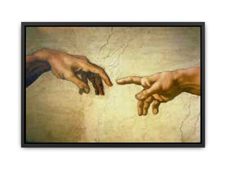 Creation of Adam Hands only Canvas Print