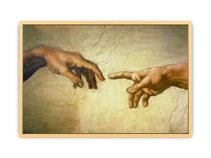Creation of Adam Hands only Streched canvas