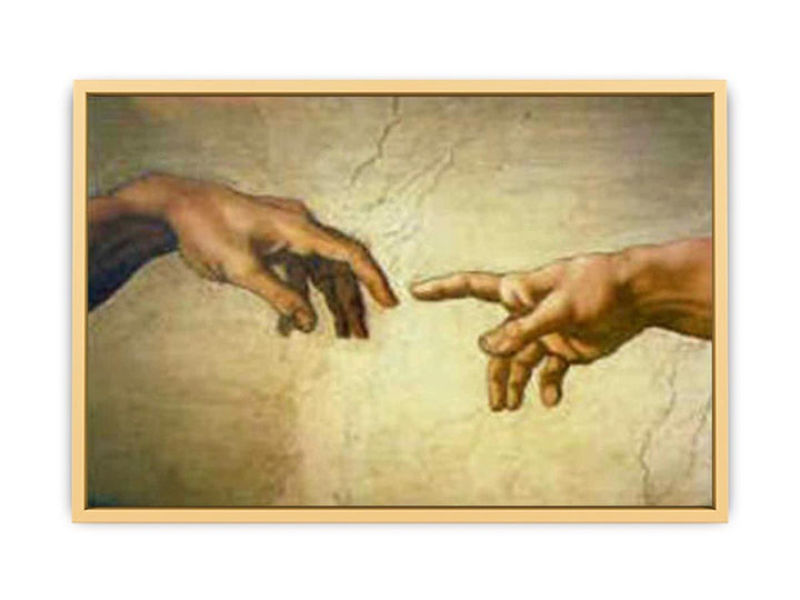 Creation of Adam Hands only Streched canvas
