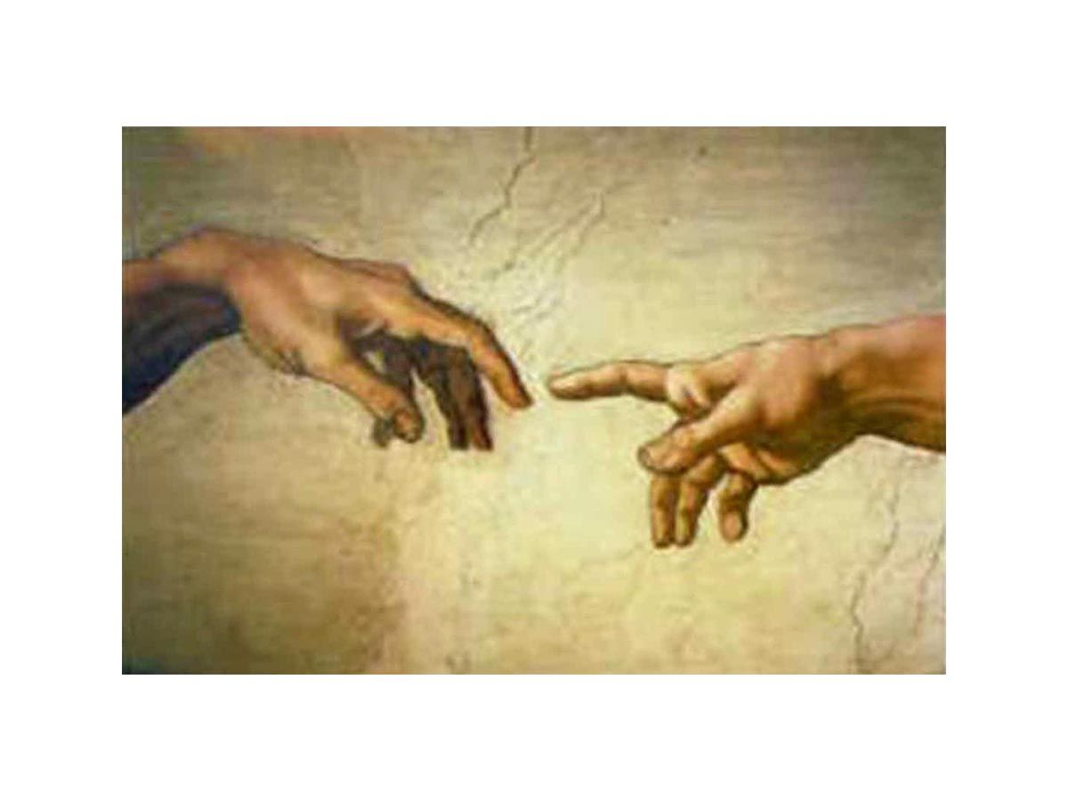 Creation of Adam Hands only  by Michelangelo Buonarroti