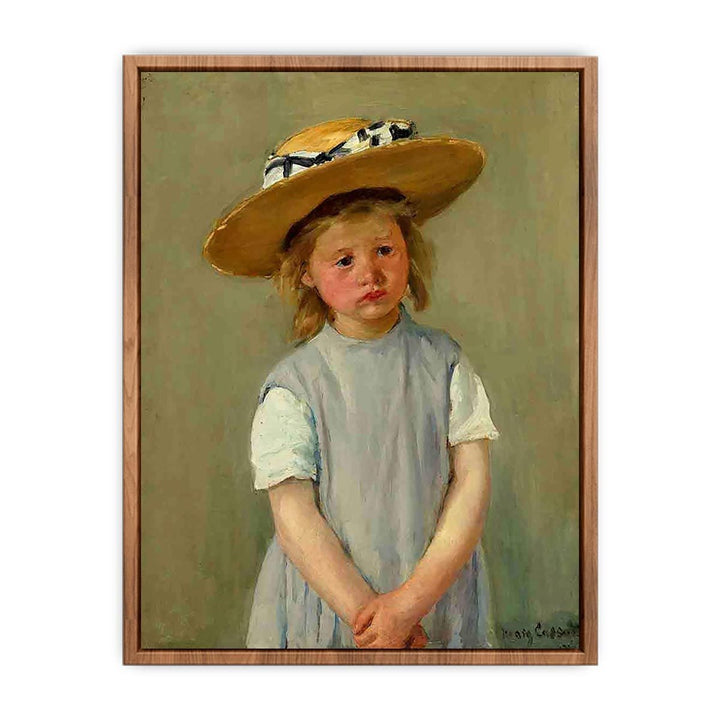 Child In A Straw Hat  Poster