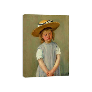 Child In A Straw Hat by Mary Cassatt Painting 