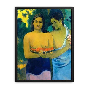 Two Tahitian Women by Paul Gauguin Canvas Print