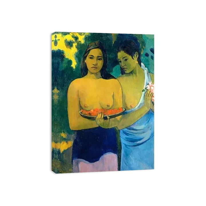 Two Tahitian Women by Paul Gauguin  Painting