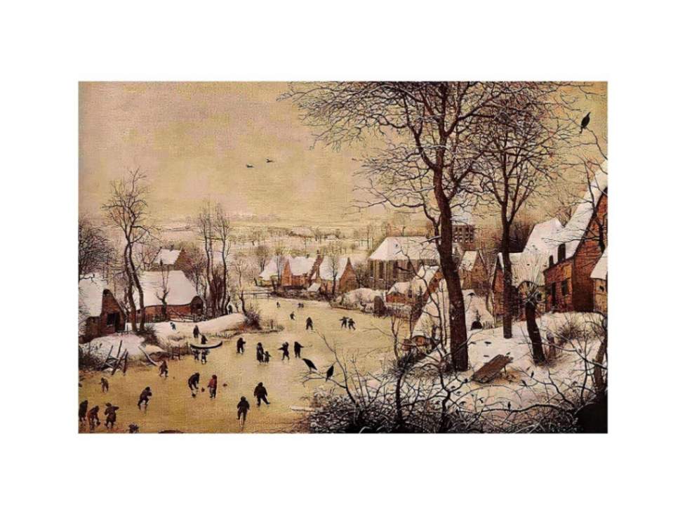 Winter Landscape with Skaters and Bird Trap 1565 by Pieter the Elder Bruegel