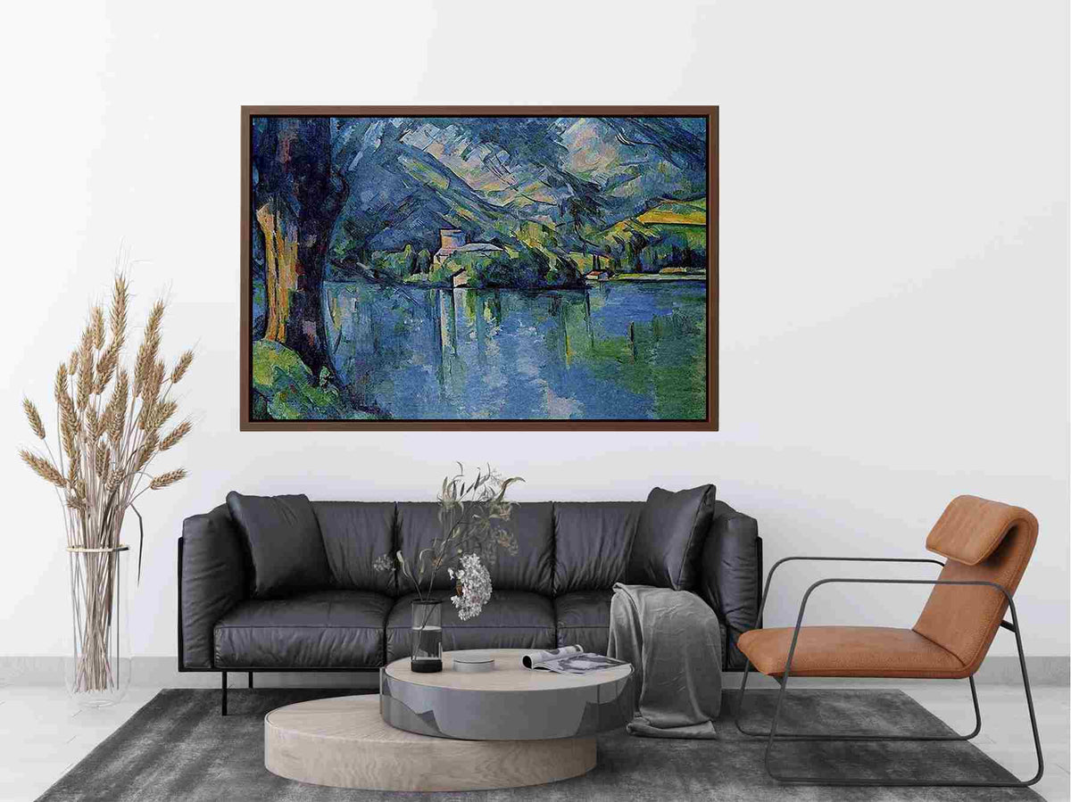 The Lac D Annecy by Paul Cezanne Painting 