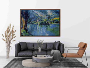 The Lac D Annecy by Paul Cezanne Painting 