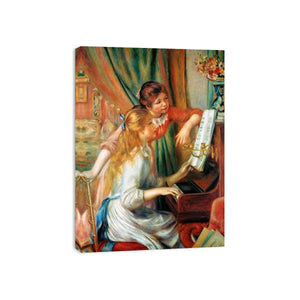 Girls At The Piano2 by Pierre Auguste Renoir Painting 