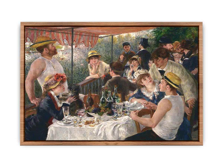 Luncheon Of The Boating Party - Renoir  Poster
