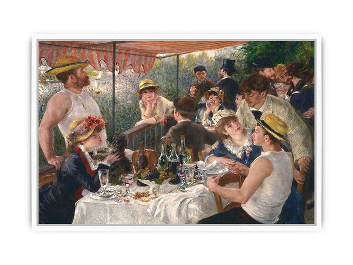 Luncheon Of The Boating Party - Renoir Framed Print