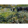 Woman with a Parasol in a Garden by Pierre Auguste Renoir