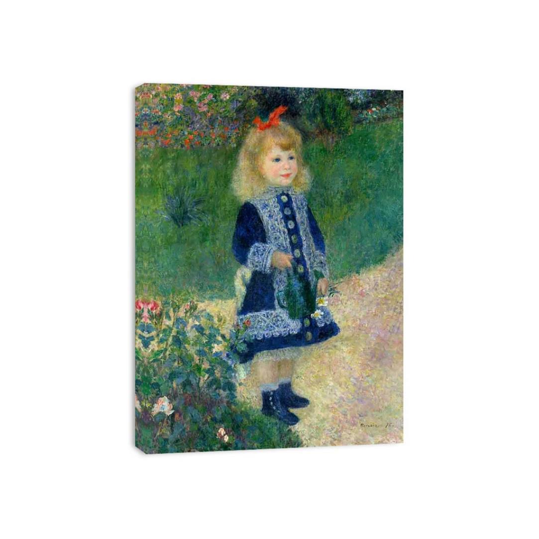 A Girl with a Watering Can by Pierre Auguste Renoir Painting 