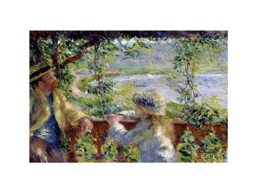 Near The Lake by Pierre Auguste Renoir