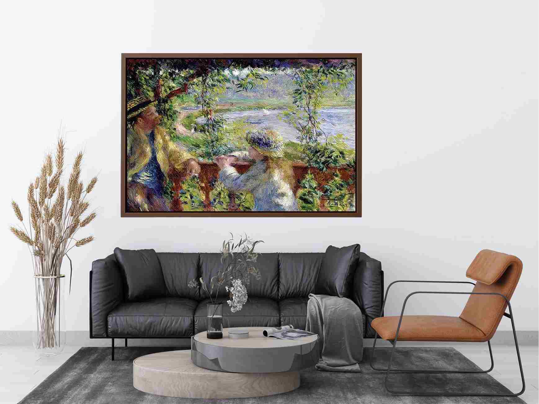 Near The Lake by Pierre Auguste Renoir Painting 