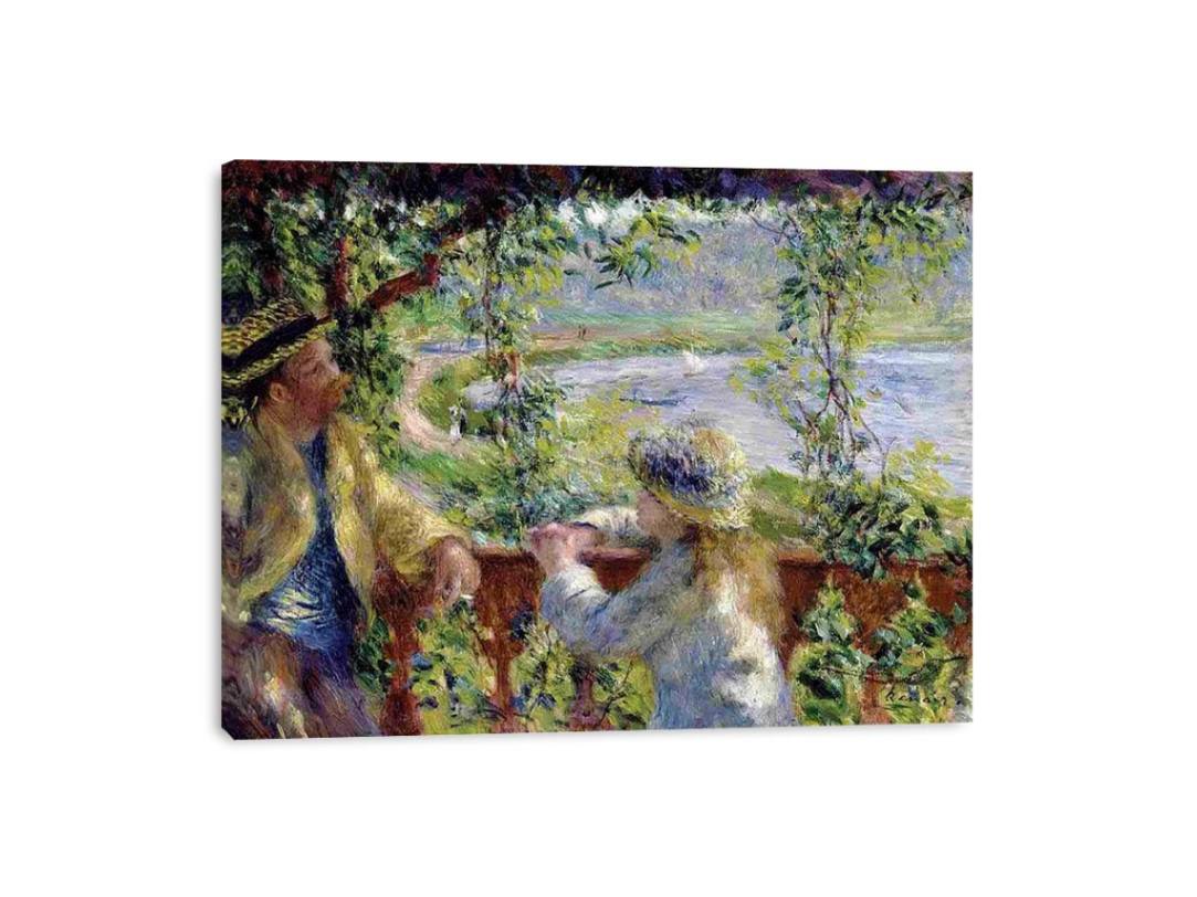 Near The Lake by Pierre Auguste Renoir Painting 