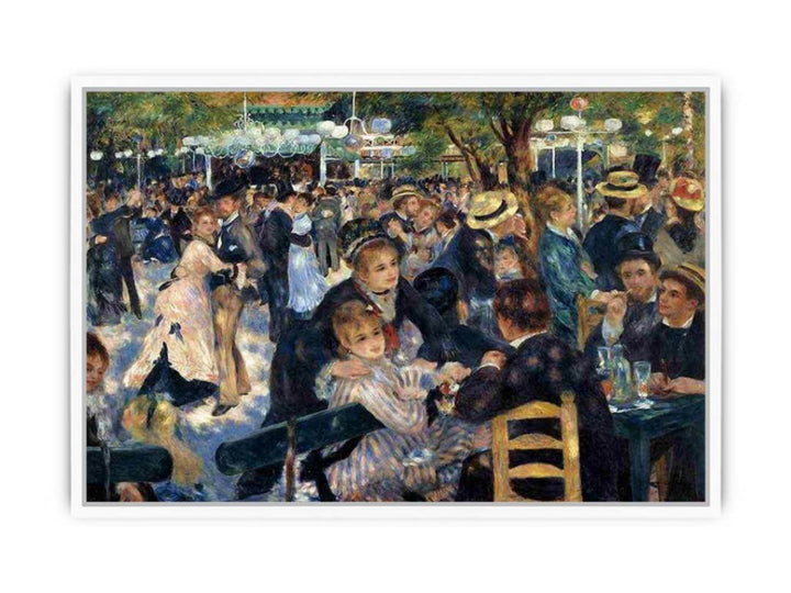 Dance At The Moulin De La Galette Framed Print
