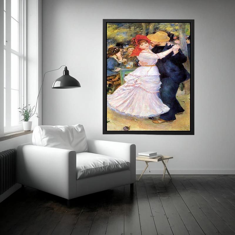 Dance At Bougival by Pierre Auguste Renoir Painting 