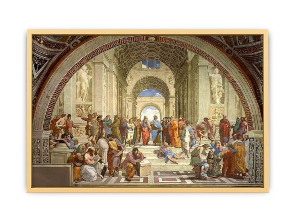 The School of Athens (from the Stanza della Segnatura) 1510-11 Streched canvas