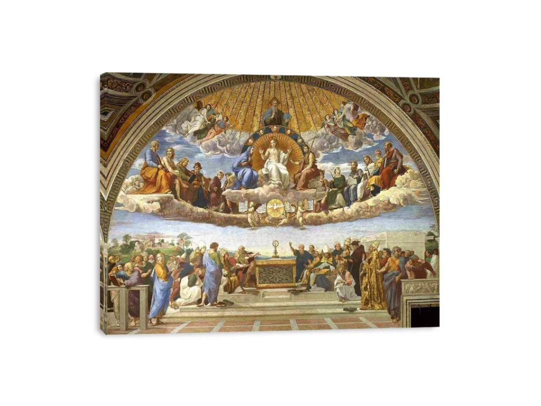 Disputation of the Holy Sacrament (La Disputa) by Raphael Painting 