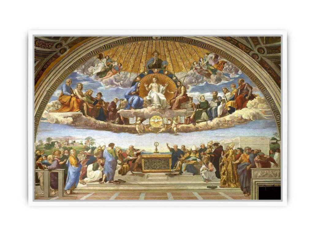 Disputation of the Holy Sacrament (La Disputa) Framed Print
