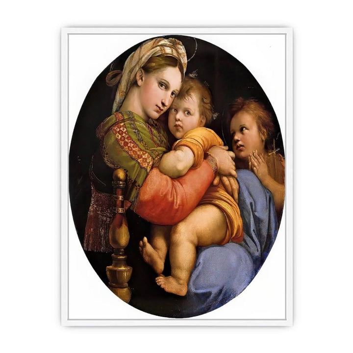 The Madonna Of The Chair Framed Print