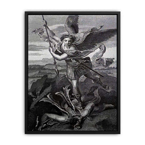 Saint Michael Trampling the Dragon 1518 Canvas Print