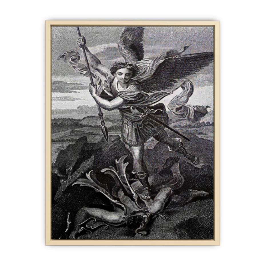 Saint Michael Trampling the Dragon 1518  Art Print