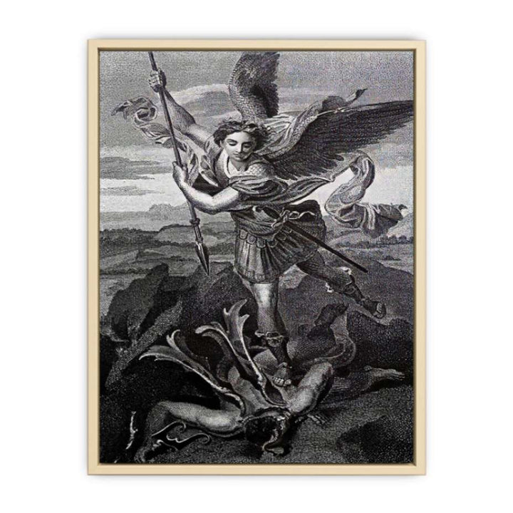 Saint Michael Trampling the Dragon 1518  Art Print
