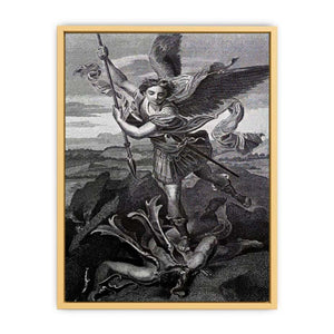 Saint Michael Trampling the Dragon 1518 Streched canvas