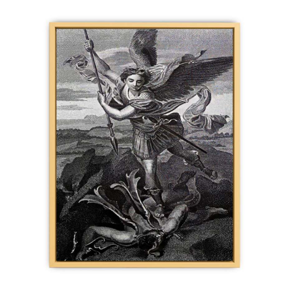 Saint Michael Trampling the Dragon 1518 Streched canvas