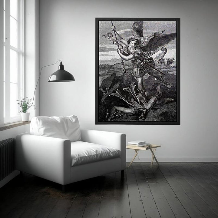 Saint Michael Trampling the Dragon 1518 Painting